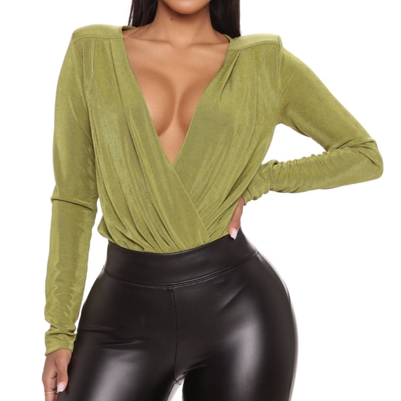 Slinky silky bodysuit (1X) - Picture 3 of 7